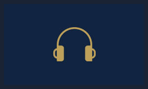 Animated headphones icon