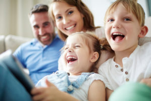 happy family smiling 