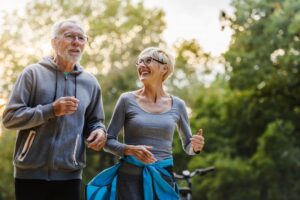 older couple being active and having a wonderful quality of life